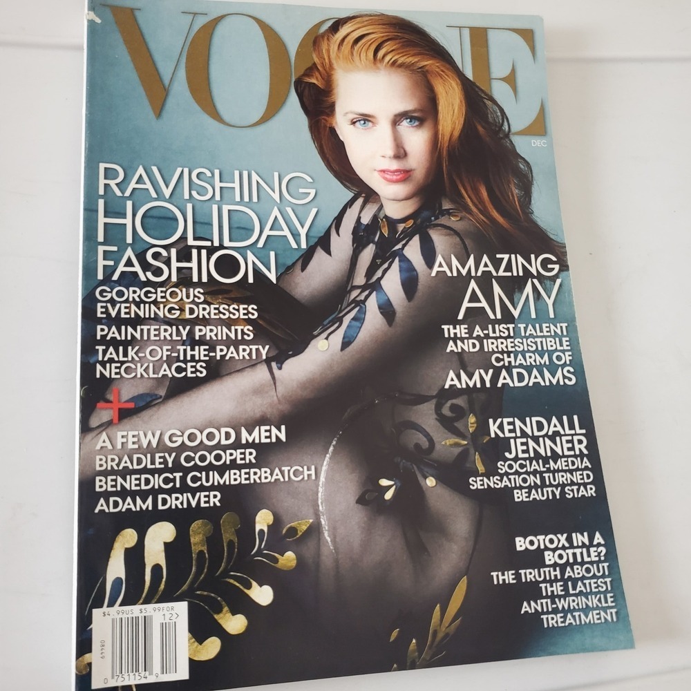 Vogue Magazine December 2014 Amy Adams Cover Holiday Fashion Kendall Jenner